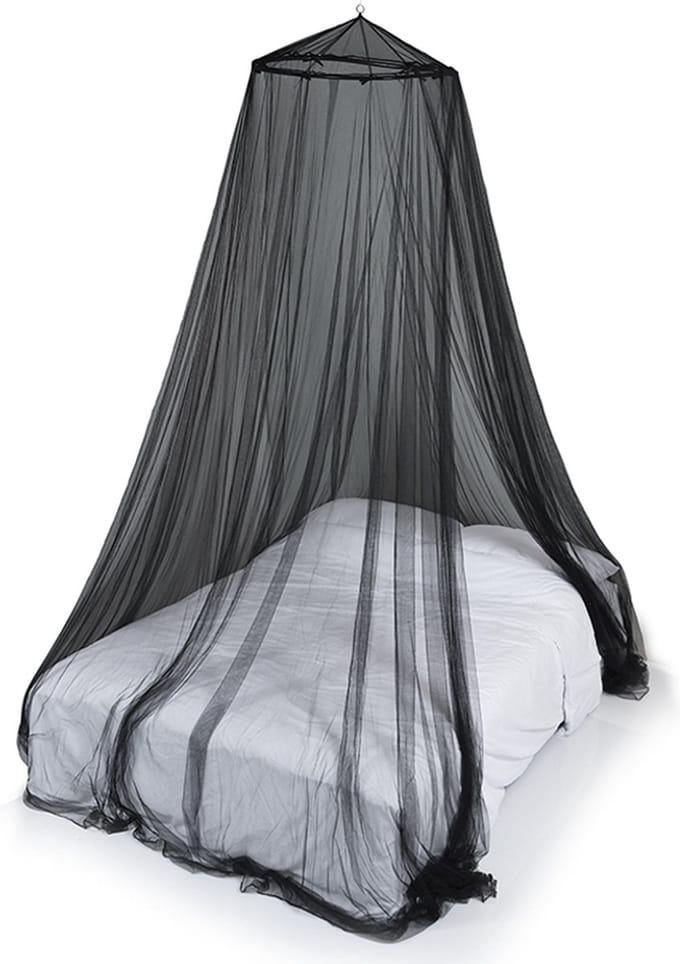 Deconet klamboe - Bangla - Topring 65cm /1250cm omtrek ZWART - 1-2 pers