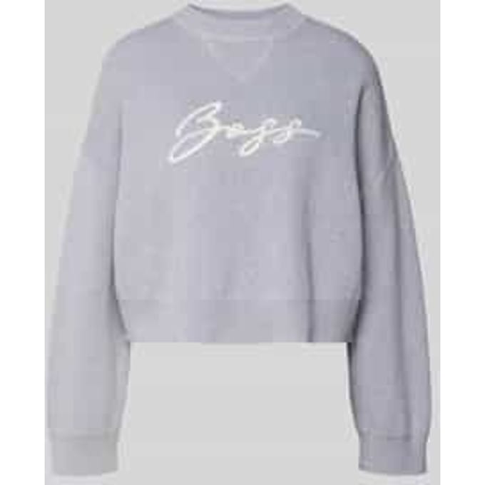 Relaxed fit gebreide pullover van puur katoen, model 'FINEVRA'