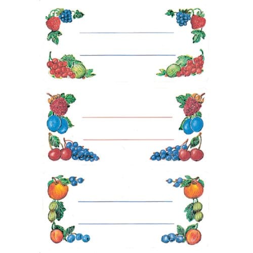 Naametiket Herma 3784 voor jampot en fruit - 12 stuks