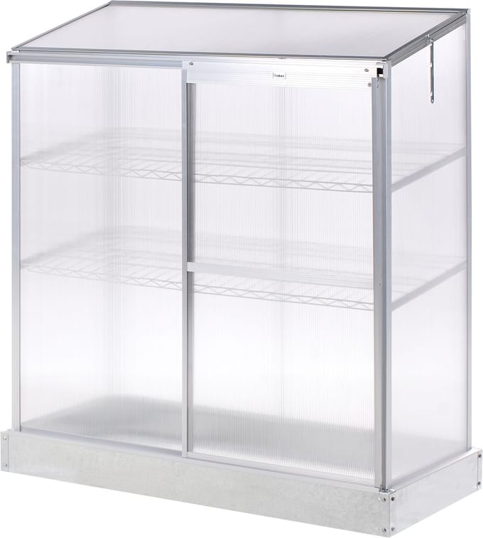 BELIANI LECCE - Balkonkas - Zilver - Polycarbonaat