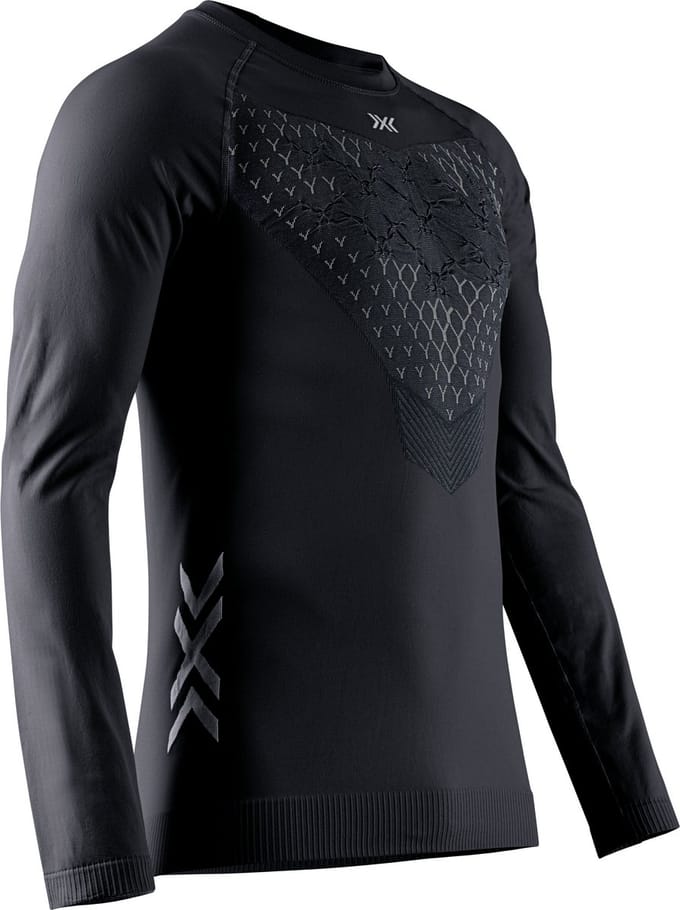 X-Bionic Twyce Run Shirt Lange Mouwen Heren - Zwart/Antraciet - Maat S