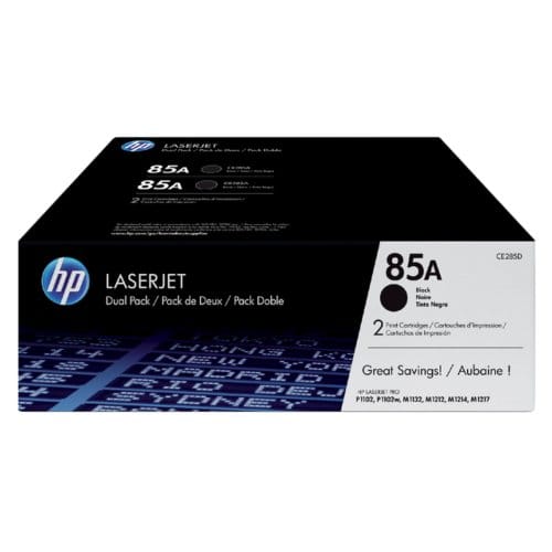 Tonercartridge hp ce285ad 85a zwart 2x