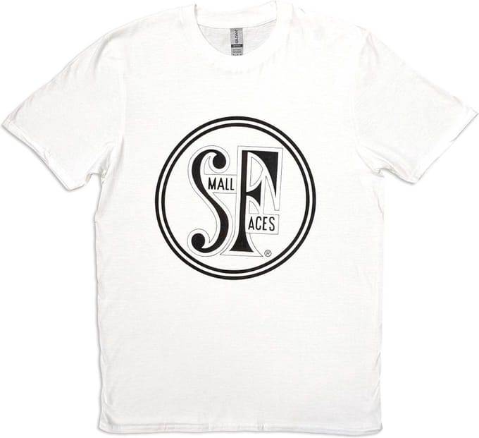 Small Faces - Logo Heren T-shirt - S - Wit