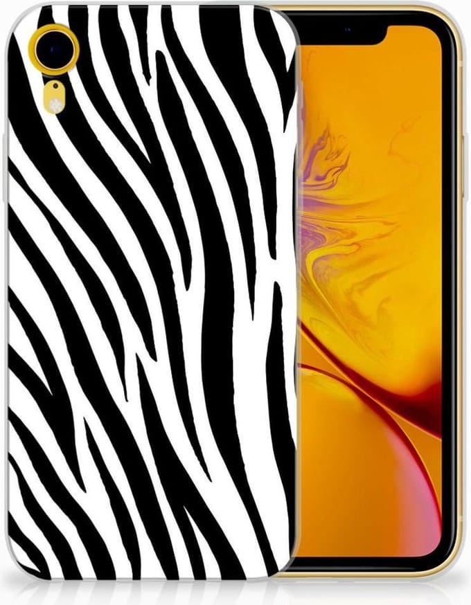Apple iPhone Xr TPU Hoesje Zebra
