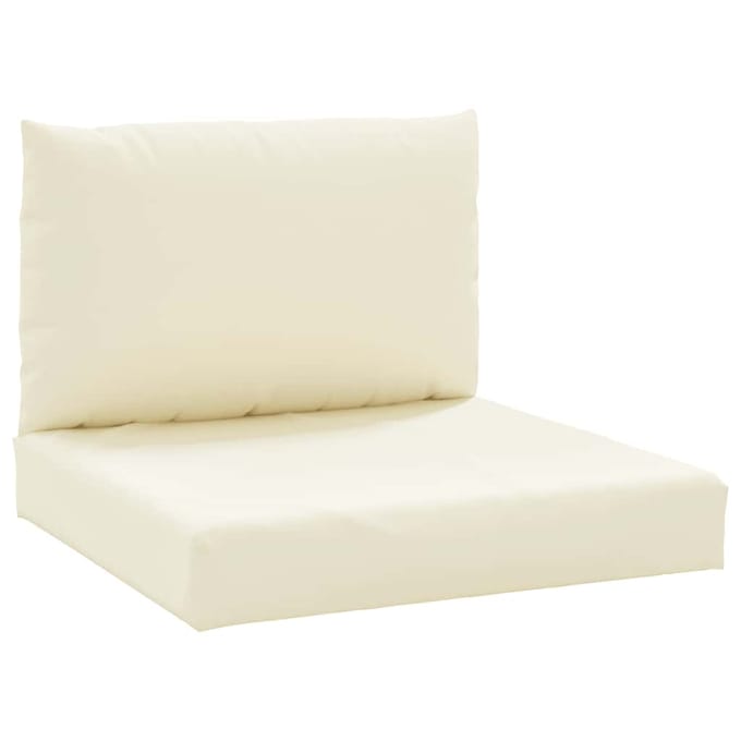 vidaXL - Palletkussens - 2 - st - oxford - stof - crèmewit
