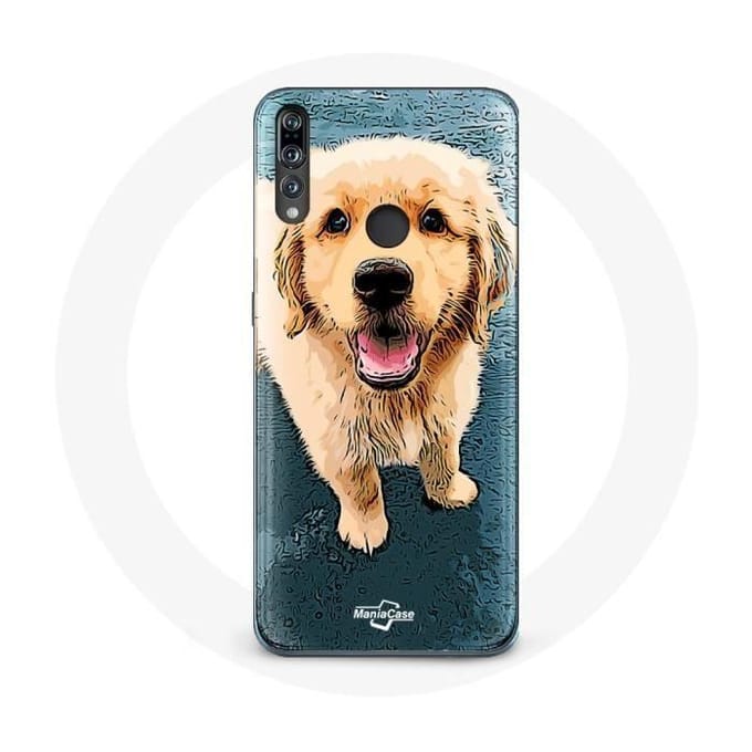 Hoesje voor Huawei p30 lite Golden retriever puppy