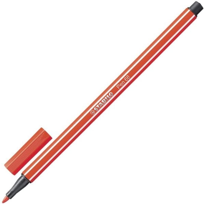 STABILO Pen 68 - Premium Viltstift - Licht Rood - per stuk
