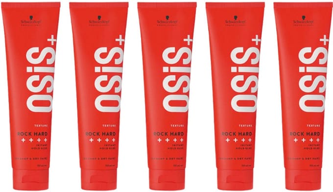 5 x Schwarzkopf OSiS+ Rock-Hard Instant Hold Glue 150ml