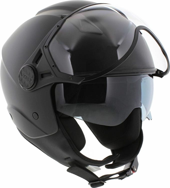 Vito jet helm Lavori mat zwart XXL