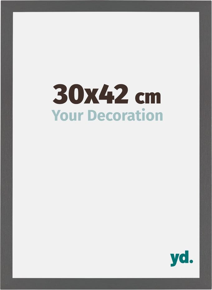 Your Decoration - Fotolijst 30x42 cm - MDF - Antraciet - Mura