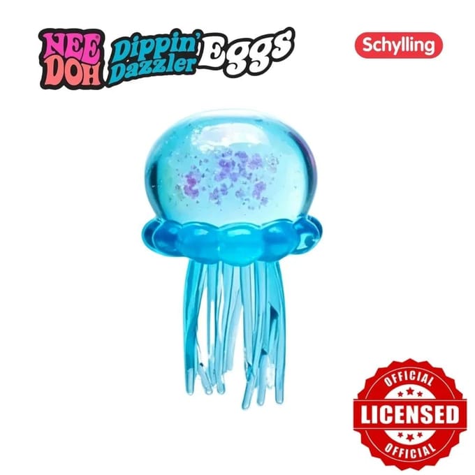 NeeDoh Kwallen Jelly Squish Stressbal Fidget Sensorisch Knijp Squishy Speelgoed Cadeau blauw