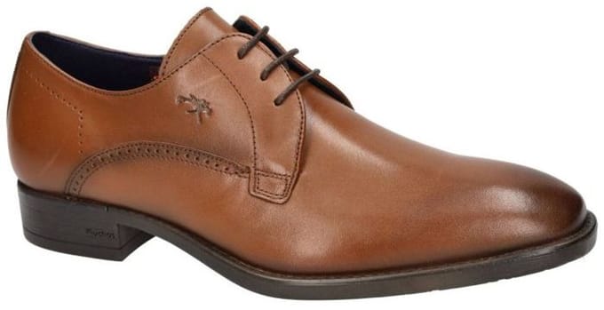 Fluchos -Heren - cognac/caramel - geklede lage schoenen - maat 45
