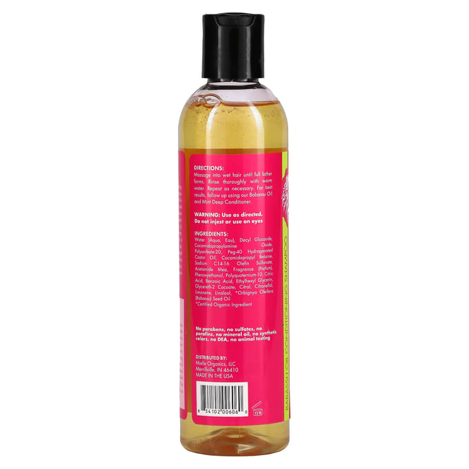 Mielle, Shampooing Revitalisant, Babassu, 8 fl oz (240ml) red