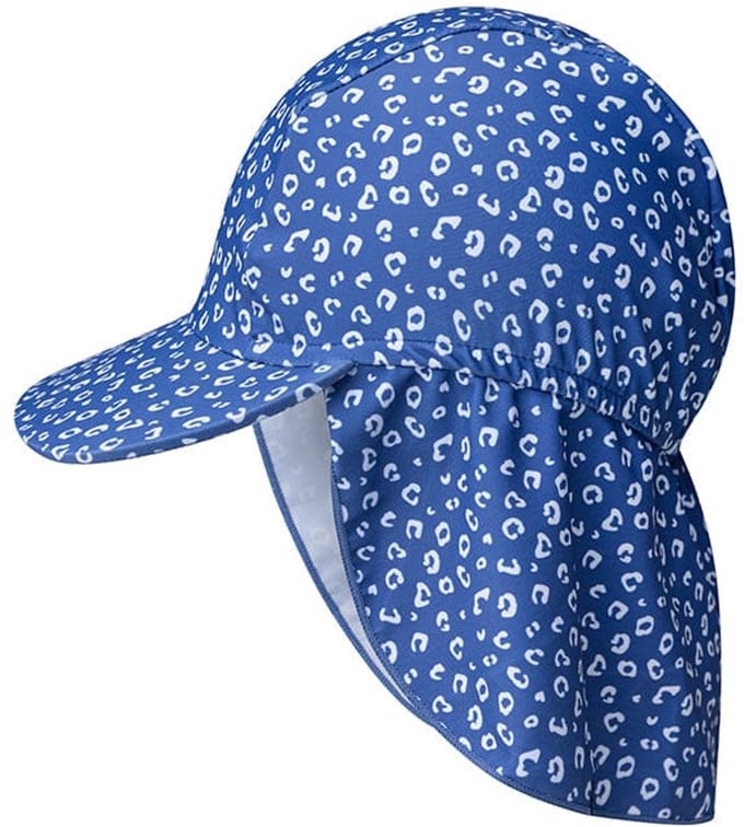 Blue Leopard Sun Swim Cap