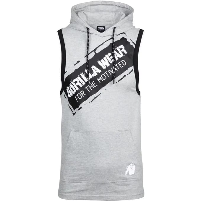 Gorilla Wear Loretto Hooded Tank Top - Grijs Gemeleerd - M