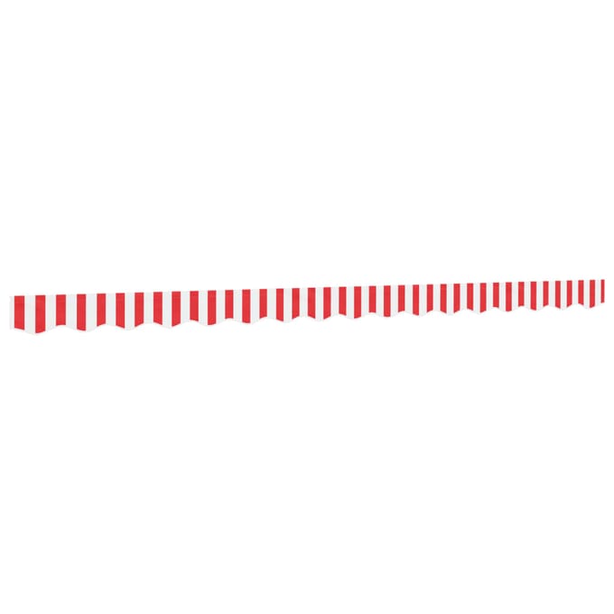 vidaXL - Vervangingsdoek - voor - luifelrok - gestreept - 400 - cm - rood - en - wit