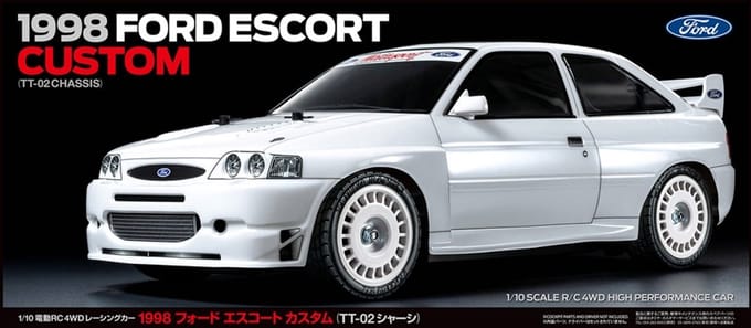 RC auto bouwpakket Tamiya 58691 1/10 R/C 1998 Ford Escort Custom (TT-02)