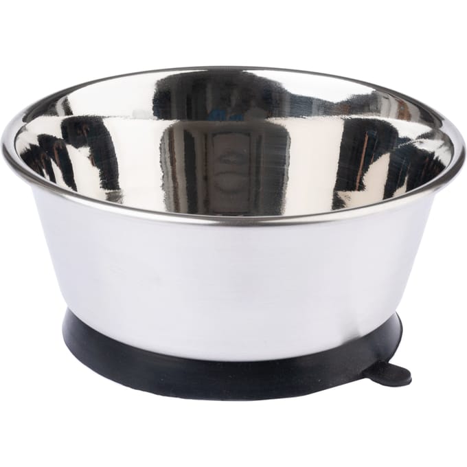 Modern Living Bevestigbare Voerbak Denver, zilver - 1,2 l, Ø 17 cm