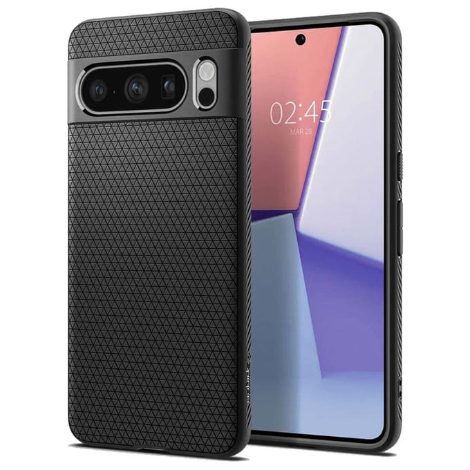 Spigen Liquid Air Hoesje voor de Google Pixel 8 Pro - Back Cover Flexibel TPU Zwart