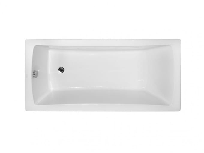 Badland OPTIMA ligbad 150 x 70 cm wit met bamboe badplank