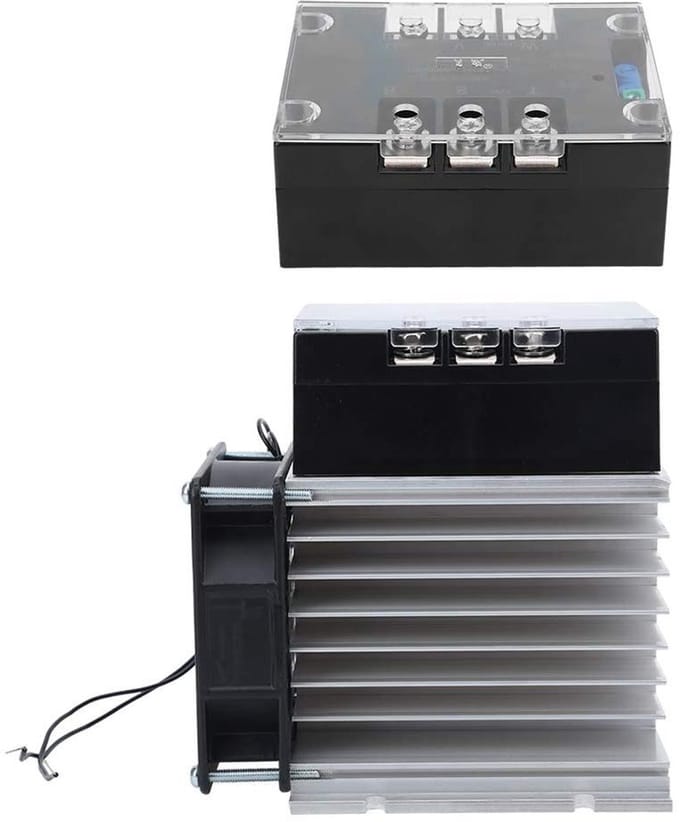 Motor Soft Start Module - Motor Starter Board - Motor Beschermen - Verstelbare Starttijd - 1-20 KW - Zwart