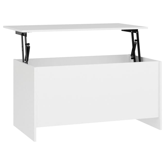 vidaXL - Salontafel - 102x55,5x52,5 - cm - bewerkt - hout - wit