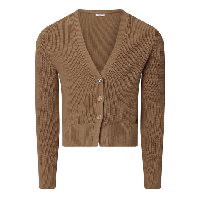 Replay Damesvest van katoenmix (Beige)