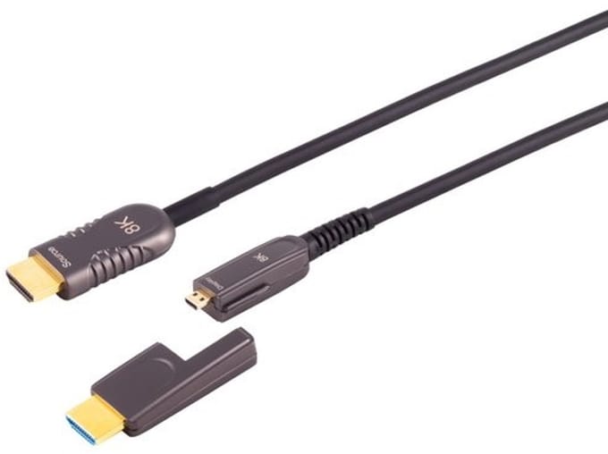 Optisches HDMI Verlegekabel-Set, 10K, 75m