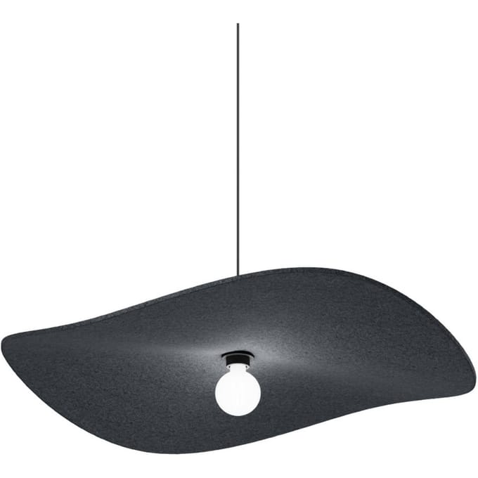 Wever & Ducré Lighting WEVER & DUCRÉ hanglamp Wave Soft 3.0 vilt antraciet 100 cm