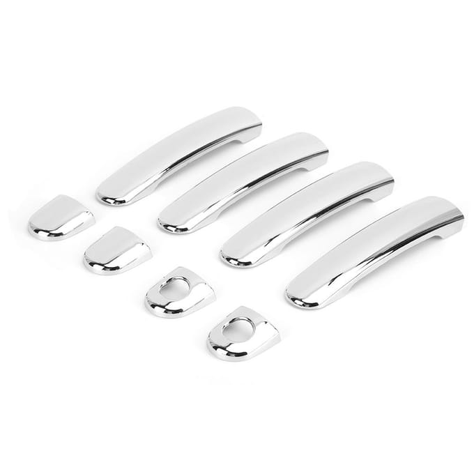 Roestvrij Staal Elektroplate Deurklink Past voor Skoda Octavia 2005 2012 white