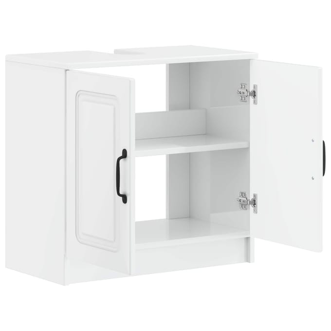 vidaXL - Wastafel - kabinet - voor - de - badkamer - UTRECHT - Hoogglans - Wit