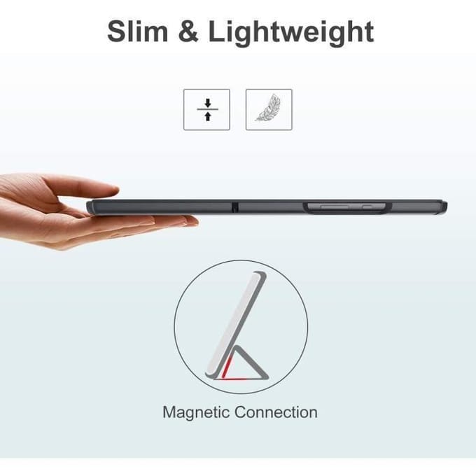 Hoesje voor Samsung Galaxy Tab A7 - Samsung - T505/T500/T507 - Zwart - Fijne textuur - Verstelbare standaard
