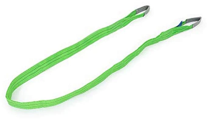 Hefband 2000 kg - 4 m, 75 mm breed, groen - TÜV-gecertificeerd