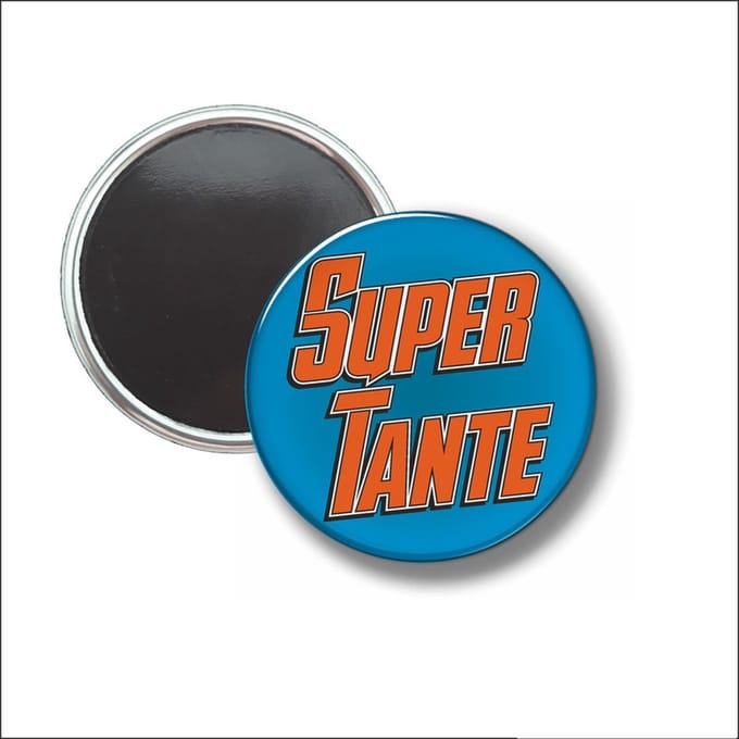 Button Met Magneet 58 MM - Super Tante - NIET VOOR KLEDING