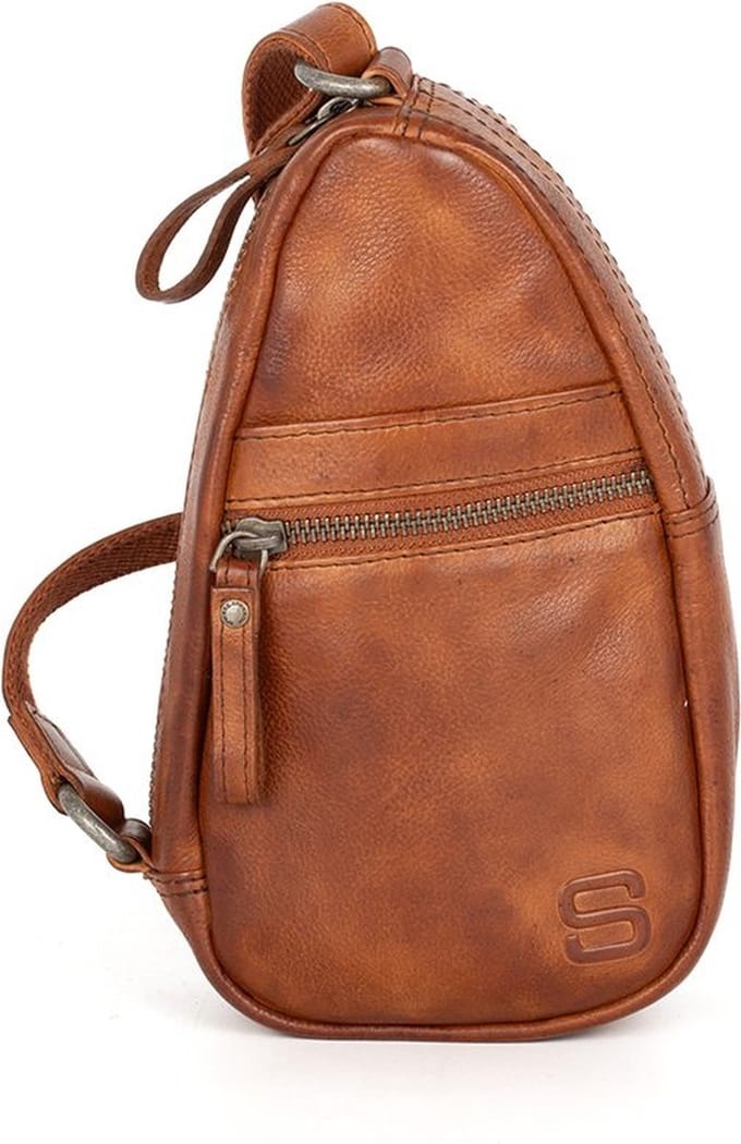 Leren Slingbag - Lareyna - Brandy Cognac