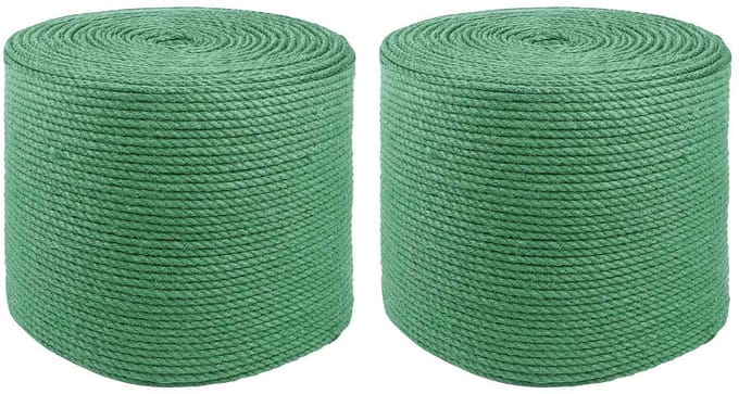 vidaXL - 2 - st - 2 - mm - Groen - 100% - Tossa - jute
