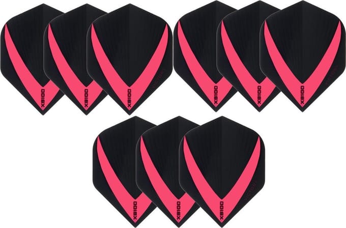Darts Set 3 sets (9 stuks) Super Sterke - Rood - Vista-X - flights - darts flights