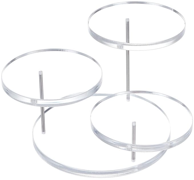 Unyqoos ® Transparante Drie-Lagen Displaystandaard voor Sieraden en Verzamelobjecten