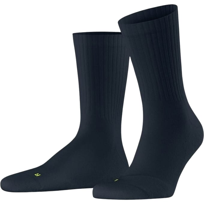 FALKE Run Rib Crew lichte padding katoen functioneel materiaal Sokken unisex blauw - maat 46-48