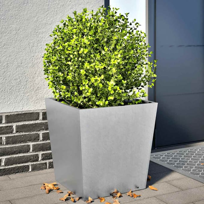 vidaXL - Plantenbakken - 2 - st - 50x50x50 - cm - gegalvaniseerd - staal