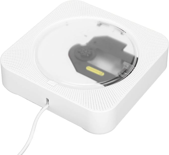 Draagbare Cd-speler - Muur Monteerbaar - Muziek Afspelen - Ingebouwde Hifi-luidspreker - 258 x 18 x 107 cm - Wit