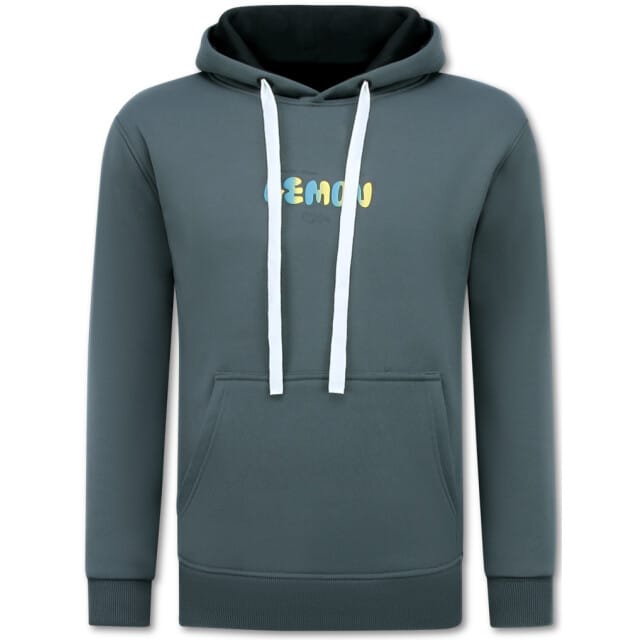 Oversized Hoodie Heren met Capuchon - Lemon Rock - Dik Geweven - 5793 - Grijs