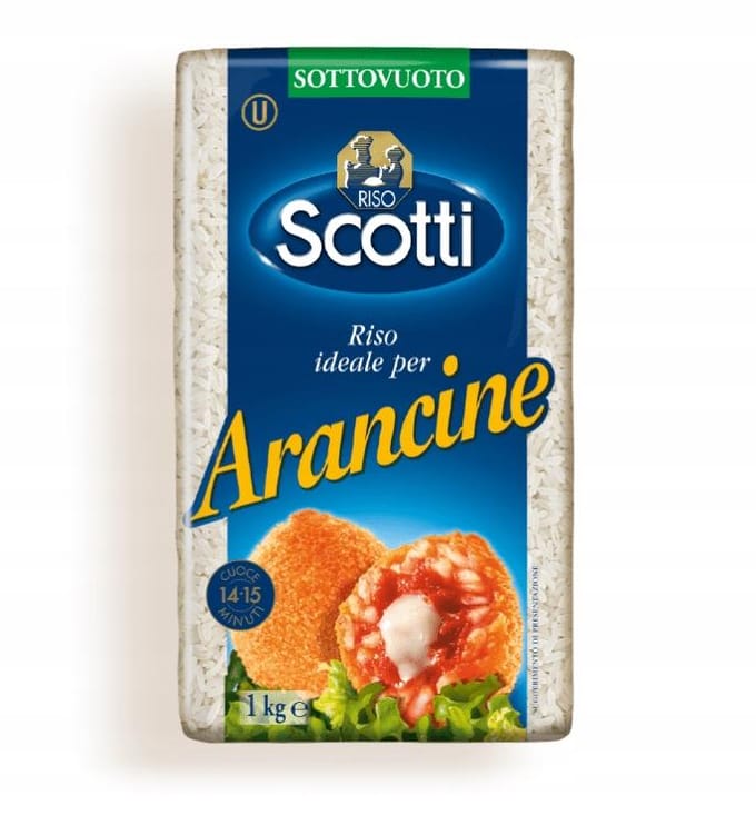 Italiaanse Scotti rijst voor arancine 1kg Sicilië