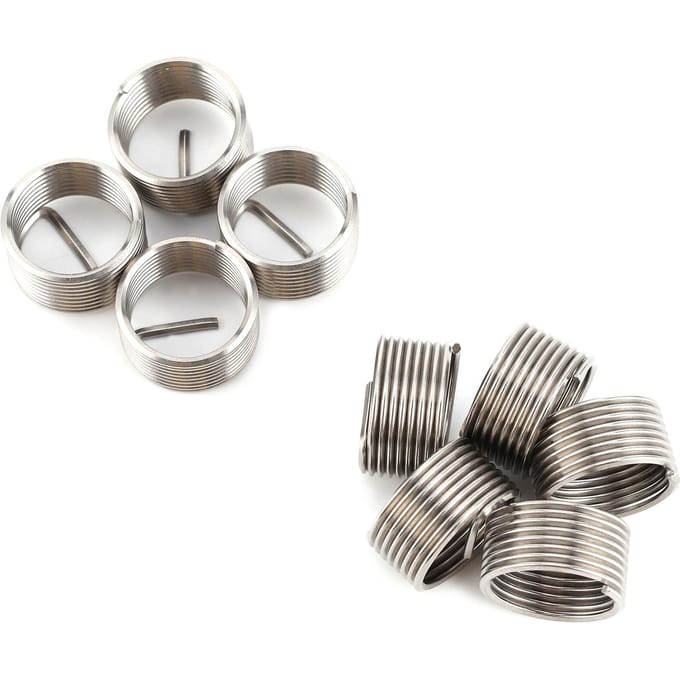 Kit de 10 inserts de réparation de filetage pour conversion de trous filetés métriques et impériaux M16 x 1,5 x 1D gray