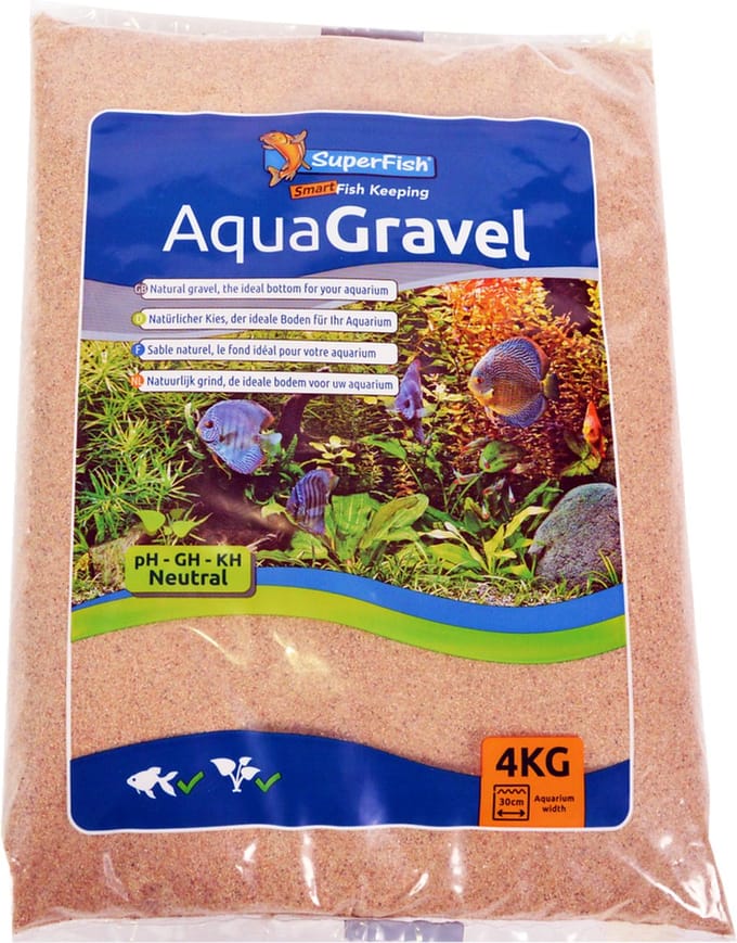 SuperFish Aqua Grind Rivier Zand aquarium bodembedekking | 4 kg zak