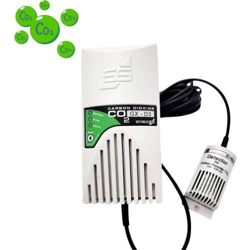 Schabus GX-D3 Gasmelder Met externe sensor werkt op het lichtnet Detectie van Kooldioxide