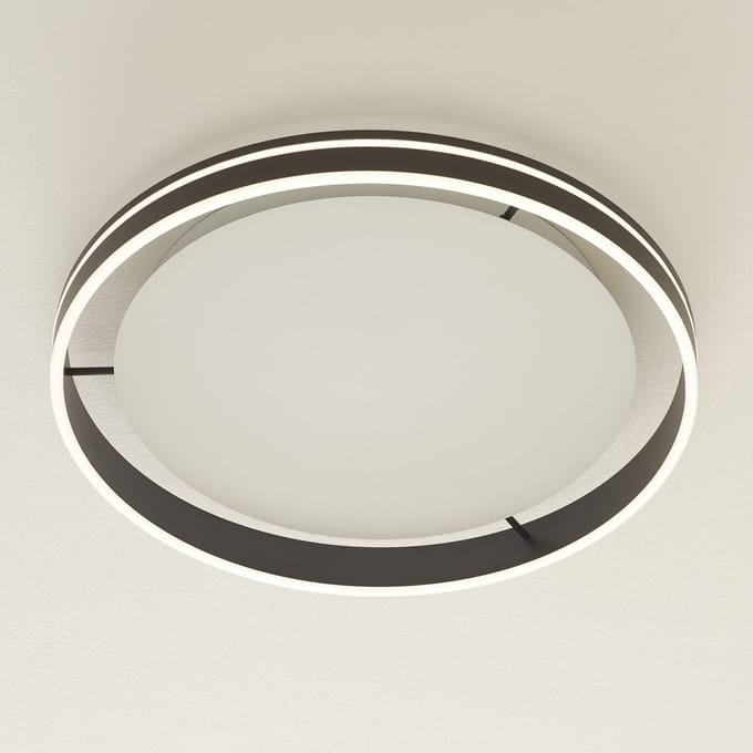 Q-Smart-Home Paul Neuhaus Q-VITO LED plafondlamp 59cm antraciet