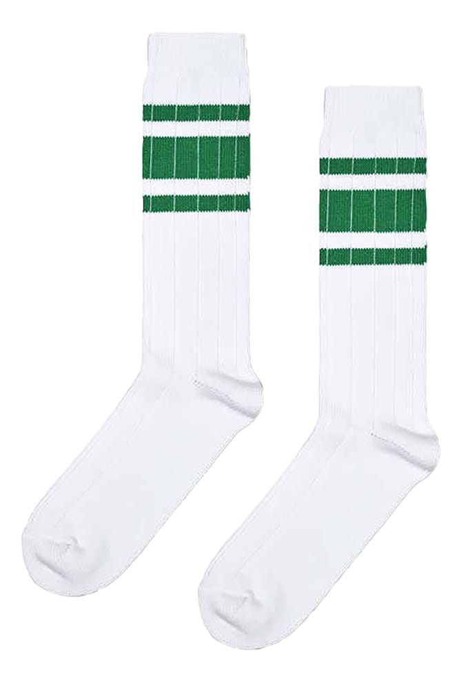1 Pack Grappige Chunky Sokken | Happy Socks | Grappige Geribbelde Sokken - Groen