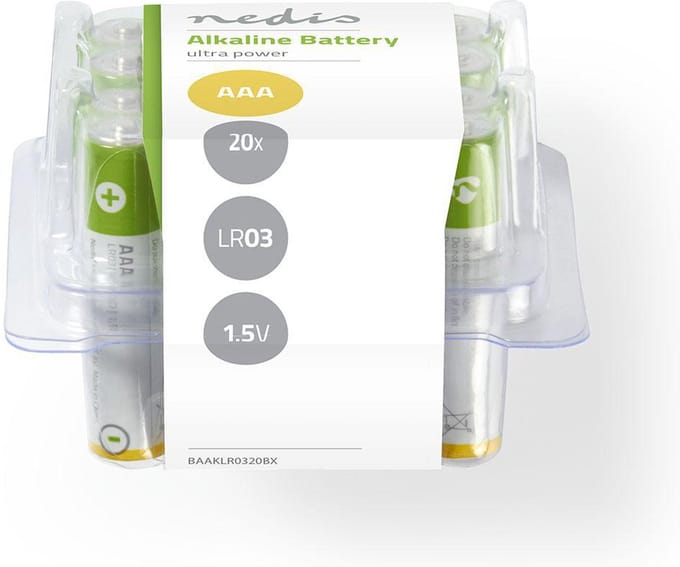 Nedis BAAKLR0320BX battery - 20 x AAA - Alkaline