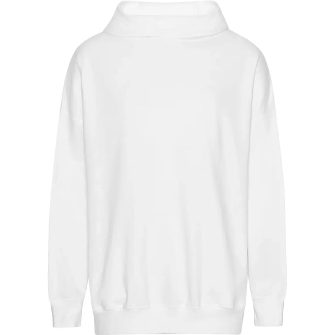 Neutral Oversized Hoodie with Side Pockets NET63112 - White - S